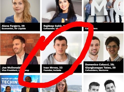 Ivan Mrvoš uvršten u Forbesovu listu 30 Under 30