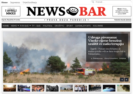 News bar - nakon skečeva i portal