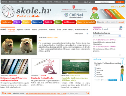 Redizajniran portal Škole.hr
