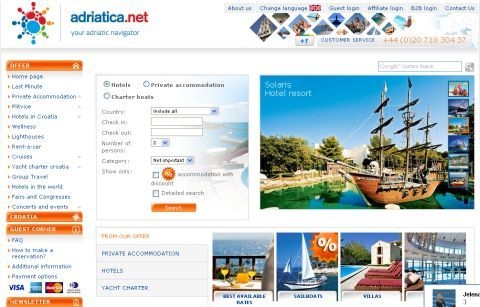 Adriatica.net pred redizajnom, informatika Todorićevom mStartu