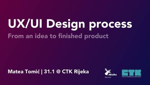 UX/UI Design Process - Rijeka