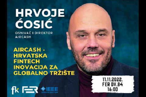 Hrvoje Ćosić: Aircash - hrvatska fintech inovacija za globalno tržište - Zagreb