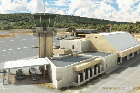 Onfinal Studio izradio 3D model bračkog aerodroma