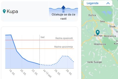 Googleovo predviđanje poplava dostupno i za Hrvatsku