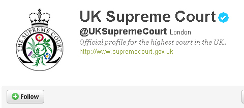 Vrhovni sud Velike Britanije otvorio službeni Twitter profil