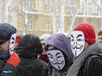 Prosvjednici u Hrvatskoj rekli ne ACTA-i