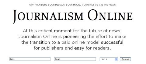 Journalism Online objedinjuje preko 500 tiskovina na webu